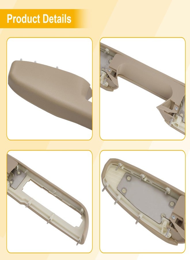 Jetuplusllc إصلاح مسند الذراع الأمامي من جهة السائق مع مقبض فتح الباب فوق مسند الذراع (27 بوصة) 80995 متوافق مع طرازات مختارة من شيفروليه/جي إم سي، لون بيج (حل إصلاح أصلي) - Image 2